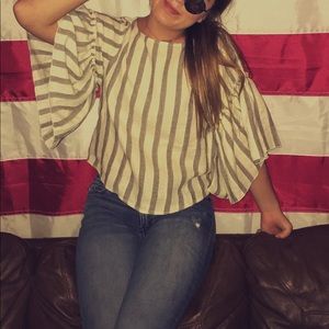 white and grey stripper shirt